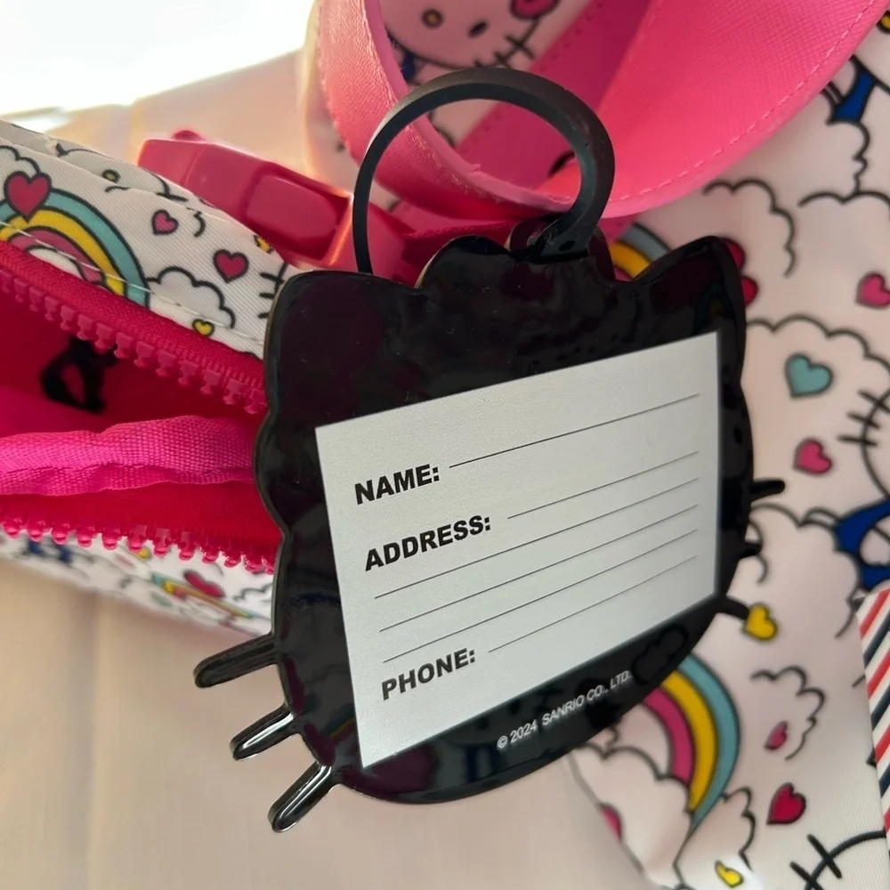 Hello Kitty Rainbow Bag Bundle - Pink and White